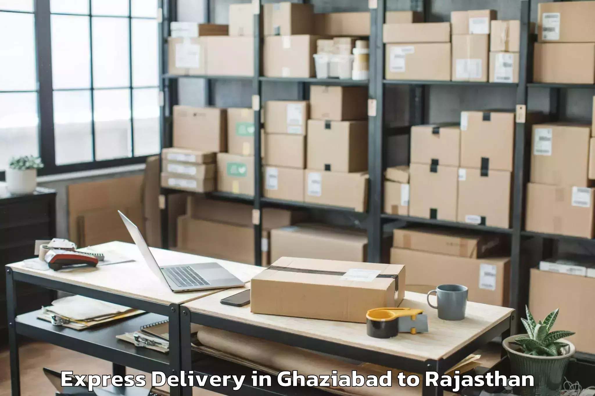 Reliable Ghaziabad to Asind Express Delivery